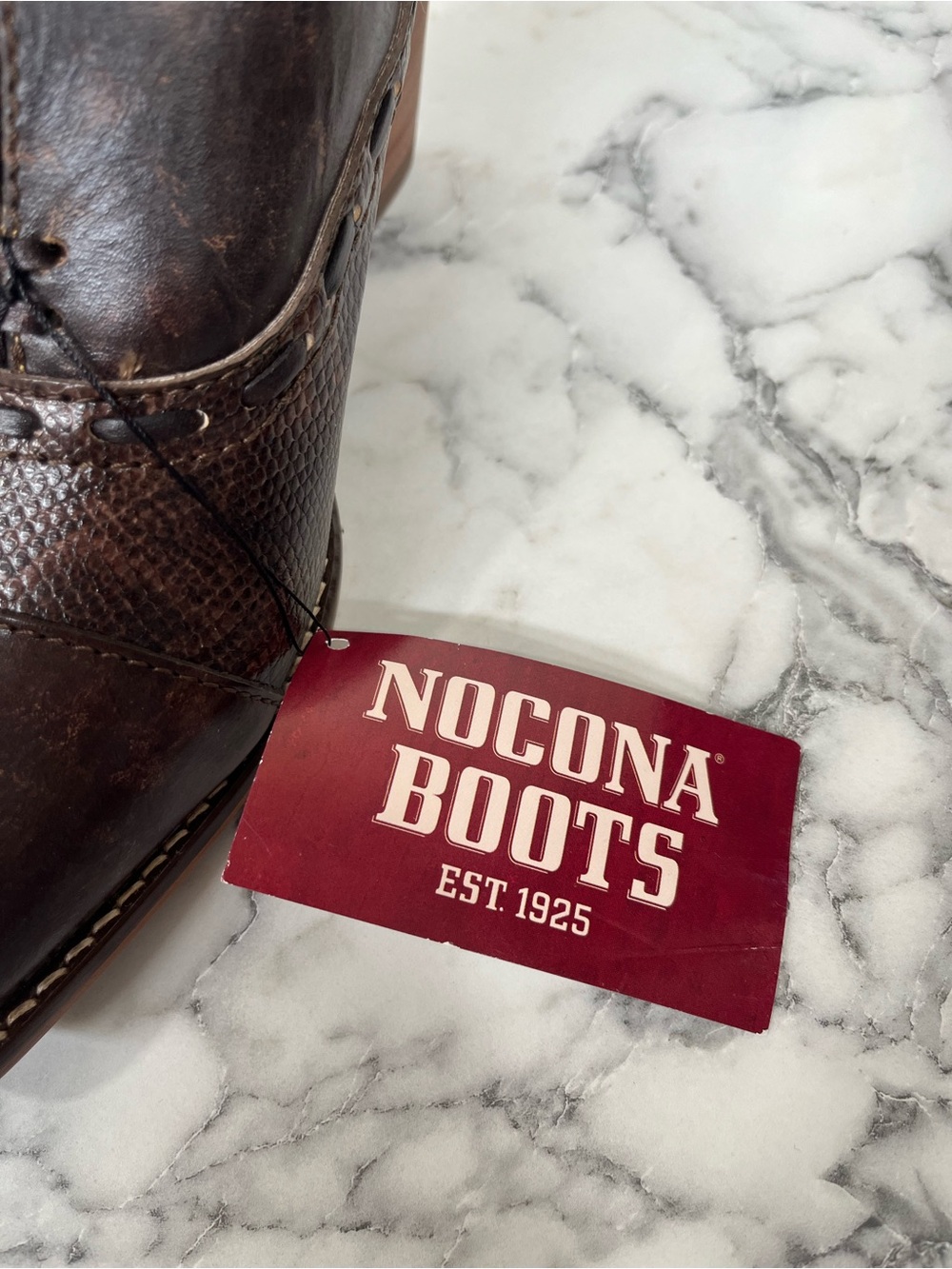 Nocona Ladies' Sherry Mocha Brown 5" Bootie Snip Toe Western Cowgirl Rodeo 6.5 B - Picture 9 of 12
